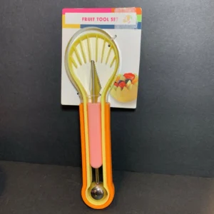 Ensemble d'outils à fruits 4 en 1 coupe-pastèque en acier inoxydable éplucheur de fruits-