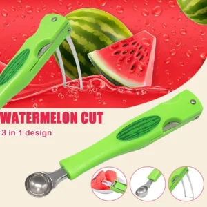 🔥JAYVAR Trancheuse Coupe Pastèque, Ensemble de Pelle à Ballerine à Melon 3 en 1 🔥-
