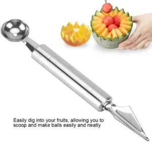 1 Stainless Steel Melon Baller Fruit Carving Knife Kitchen Utensil Trending